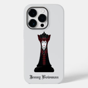 Zwarte Chess koningin / Persoonlijke naam Hoesje-M Case-Mate iPhone 14 Pro Hoesje