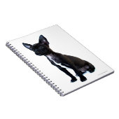 Zwarte Chihuahua puppy Notitieboek (Rechterzijde)
