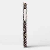 Zwarte chocolade bruin Bronze luipaard afdrukken   Case-Mate iPhone Case (Achterkant / Links)