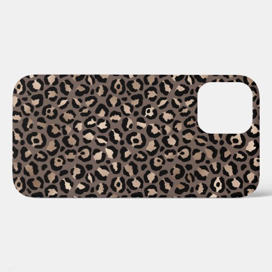 Zwarte chocolade bruin Bronze luipaard afdrukken   Case-Mate iPhone Case (Achterkant (horizontaal))