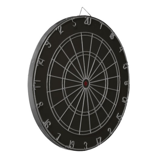 Zwarte chocolade vaste kleur dartbord (Voorkant Links)