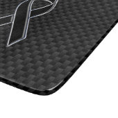 Zwarte chroomstijl, lintbewustzijn koolstofvezel snijplank (Hoek)