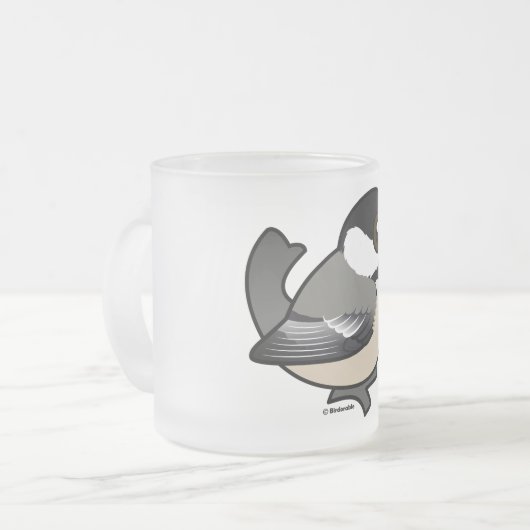 Zwarte cichorei matglas koffiemok (Voorkant links)