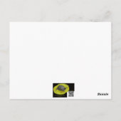 Zwarte cichorei - Zongvogel Briefkaart (Achterkant)