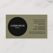 Zwarte Cirkel v2 - 847f5d Visitekaartje (Achterkant)
