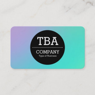 Zwarte Cirkel v2 - Zachte gradiënt Visitekaartje