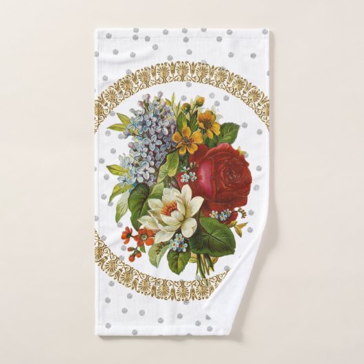 Zwarte Cirkel Victoriaans Bathroom-handdoeksets Bad Handdoek (Handdoek)