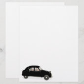 Zwarte Citroen 2CV (Voorkant / Achterkant)