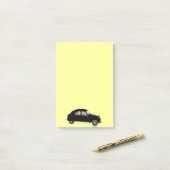 Zwarte Citroen 2CV Post-it® Notes (Op bureau)