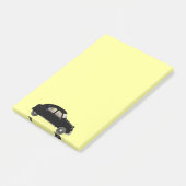 Zwarte Citroen 2CV Post-it® Notes (Schuin)