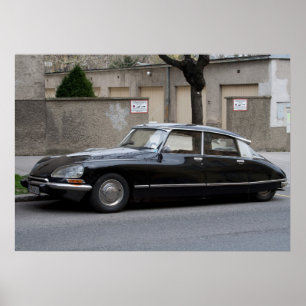 Zwarte Citroën DS Poster