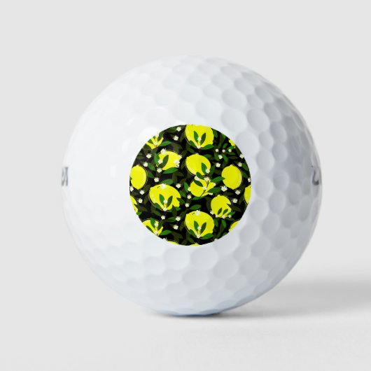 zwarte citroenen golfballen (Voorkant)