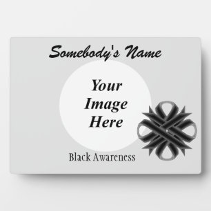 Zwarte Clover Ribbon Sjabloon door Kenneth Yoncich Fotoplaat