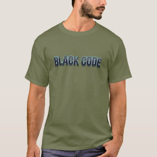 Zwarte Code Donkere Logo T-shirt