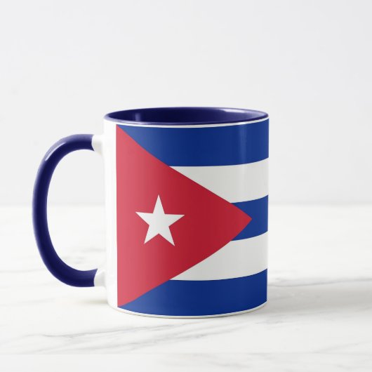 Zwarte Combo Mok met vlag van Cuba (Links)