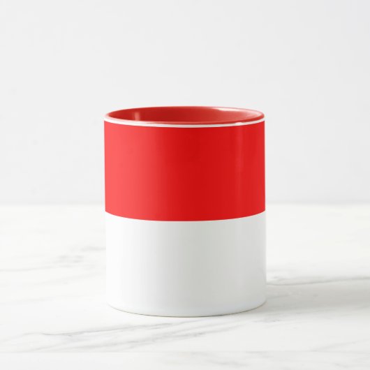 Zwarte Combo Mok met vlag van Indonesië (Midden)