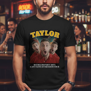 Zwarte Concert 3 Foto en Tekst Persoonlijke Pret T-shirt