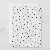 Zwarte Confetti- en marmer-verrassingspartij Kaart (Achterkant)