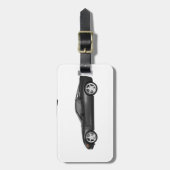 Zwarte corvette bagagelabel (Voorkant verticaal)