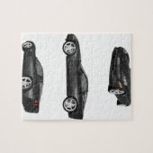 Zwarte corvette legpuzzel (Horizontaal)