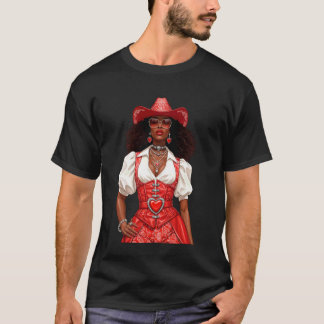 Zwarte Cowgirl Melanin T-shirt