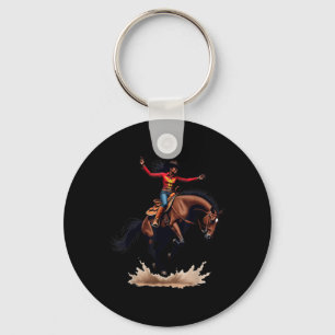 Zwarte Cowgirls Melanin Vrouwen Western Rodeo Texa Sleutelhanger