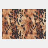 Zwarte Crème Bruine Koehuid Trouw Inpakpapier Vel (Voorkant 2)