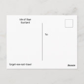 Zwarte Cuillin, eiland Skye Scotland Briefkaart (Achterkant)