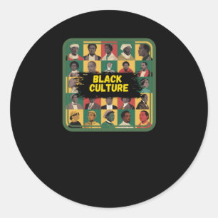 Zwarte cultuur Zwarte geschiedenis Sticker