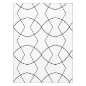 Zwarte Curven Tablecloth Tafelkleed (Voorkant)