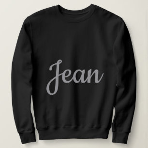 Zwarte Custom Naam Vrouwen Sweatshirt