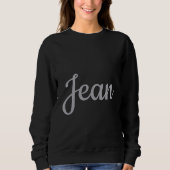 Zwarte Custom Naam Vrouwen Sweatshirt (Voorkant)