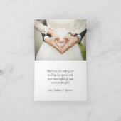 Zwarte D20-rit | RPG Tabletop Fantasy Dice Wedding Bedankkaart (Binnen)