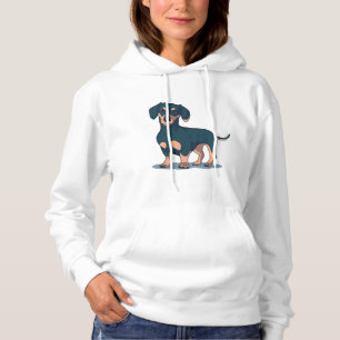 Zwarte Dachshond Hoodie