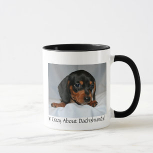 Zwarte Dachshund Pup Mok