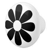  zwarte Daisy Keramische Knop (Rechts)