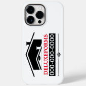 Zwarte dakbedekking Case-Mate iPhone case (Achterkant)