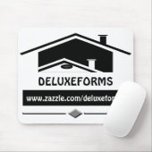 Zwarte dakbedekking muismat (Met muis)