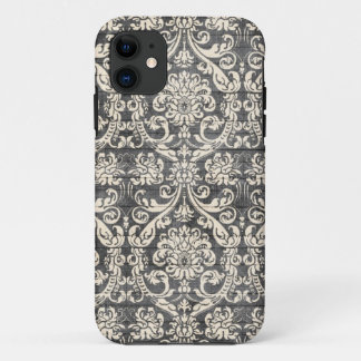  zwarte Damaserpatroonbehuizing iPhone-draagtas iPhone 11 Hoesje