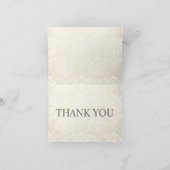 zwarte Damask Bedankt Opmerking Kaarten (Binnen)