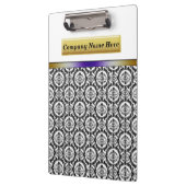 Zwarte Damaskers op wit Klembord (Links)