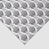  zwarte-DamasPatroonloskoppeling Tissuepapier (Detail)