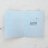 Zwarte dandelion gelooft inspiratie kaart (Binnen)