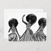 ZWARTE DANSERS BRIEFKAART (Voorkant / Achterkant)