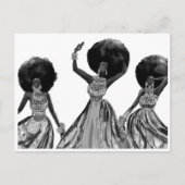 ZWARTE DANSERS BRIEFKAART (Voorkant)