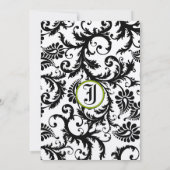 zwarte demper met Apple Green Vines Kaart (Achterkant)