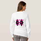 zwarte diamanten t-shirt (Achterkant volledig)