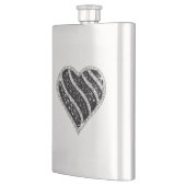 Zwarte Diamond Heart Flask Flacon (Links)