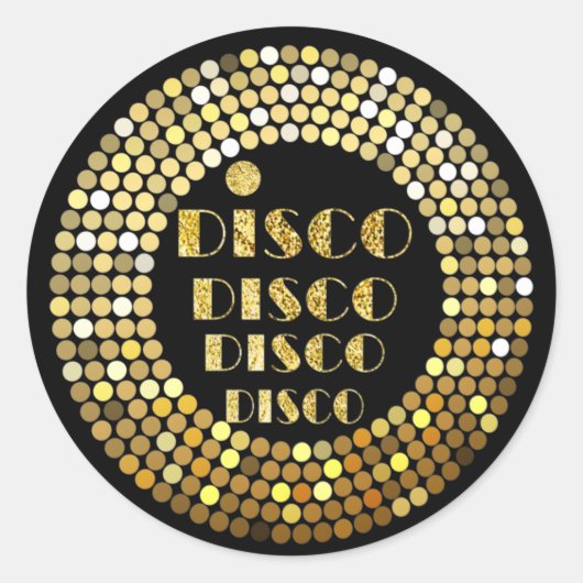 zwarte , disco party , dank je label (Voorkant)