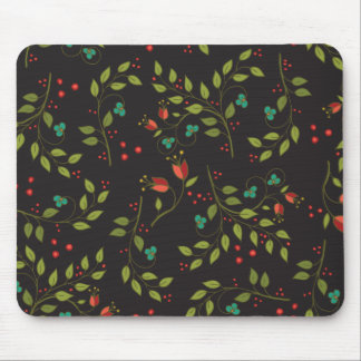 Zwarte Ditsy Floral Muismat